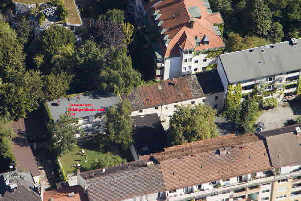 Luftbild Studentenwohnheim Emanuelstrasse: Weitere, grössere Luftbilder hier